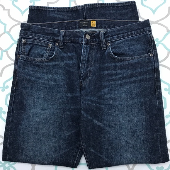 32X28.5”💙👖J. CREW! DARK! FADED!👖💙SLIM FIT 484! - Picture 2 of 8